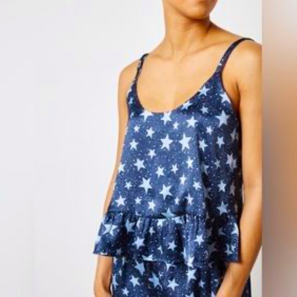 Topshop Womens Size 2 Stars Tank Top Like New